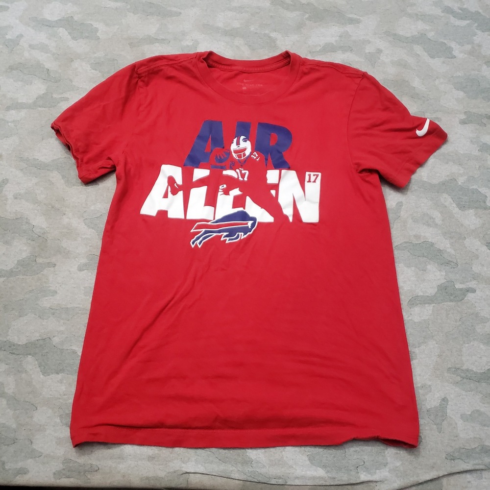 Buffalo Bills Shirt Youth Small Red Nike Josh Allen Short Sleeve
